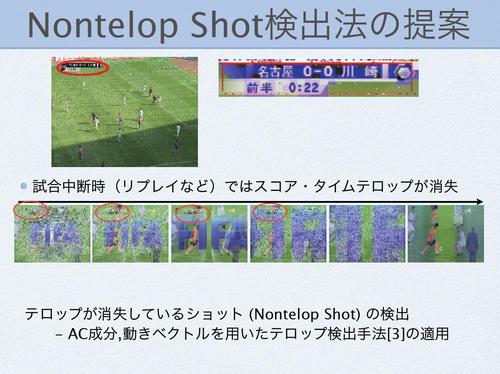 Mpeg2スポーツ番組のハイライトシーン検出 オープンイノベーション推進ポータル 産学連携